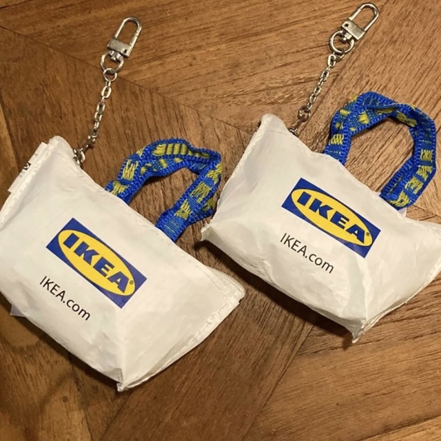 IKEA(イケア)のIKEA  クノーリグ  Sホワイト  ミニバック  ミニポーチ  2個セット レディースのファッション小物(ポーチ)の商品写真