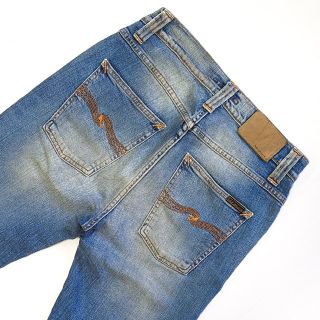 ヌーディジーンズ(Nudie Jeans)のヌーディージーンズ lean dean ストレッチ ユーズド加工 デニム W28(デニム/ジーンズ)