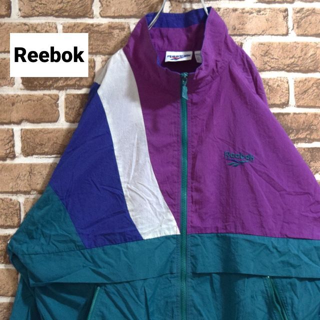 Reebok コーチジャケット 美品 ナイロンジャケット リーボック