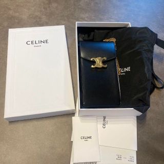celine - セリーヌ CELINE バーティカル モバイルポーチ トリオンフ