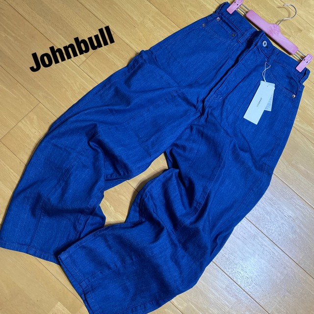 【新品タグ付】ジョンブル Johnbull ハイウエスト ワイドデニム 日本製