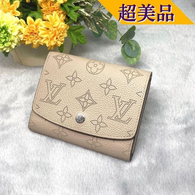 超美品 ルイヴィトン マヒナ ポルトフォイユ イリス ガレ 二つ折り IC