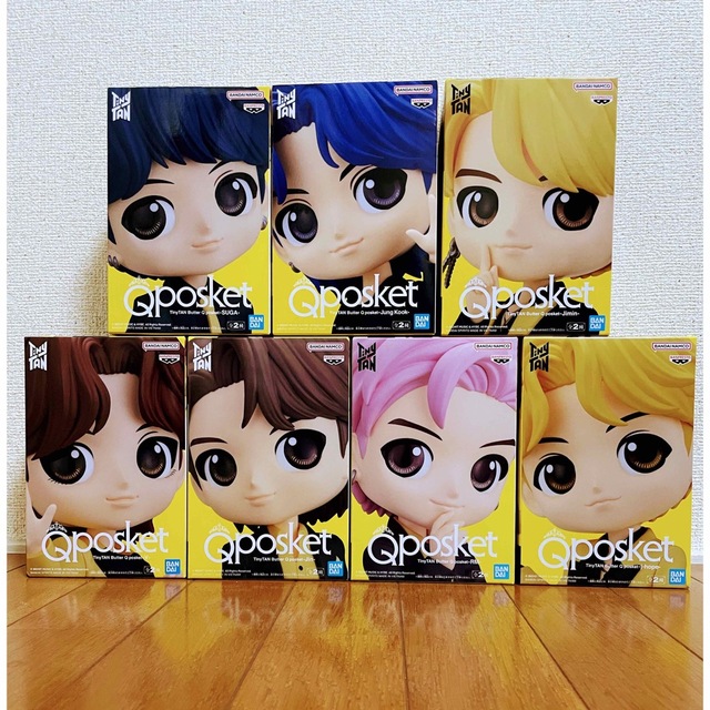 ブランドバッグ通販サイト BTS TinyTAN Butter Qposket Aカラー 全7体セット アイドルグッズ