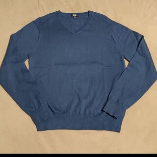 ユニクロ ニット/セーター(メンズ)（ブルー・ネイビー/青色系）の通販
