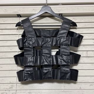 【新品】comme des garcons リボン装飾 付け袖　ベスト　ハーネス