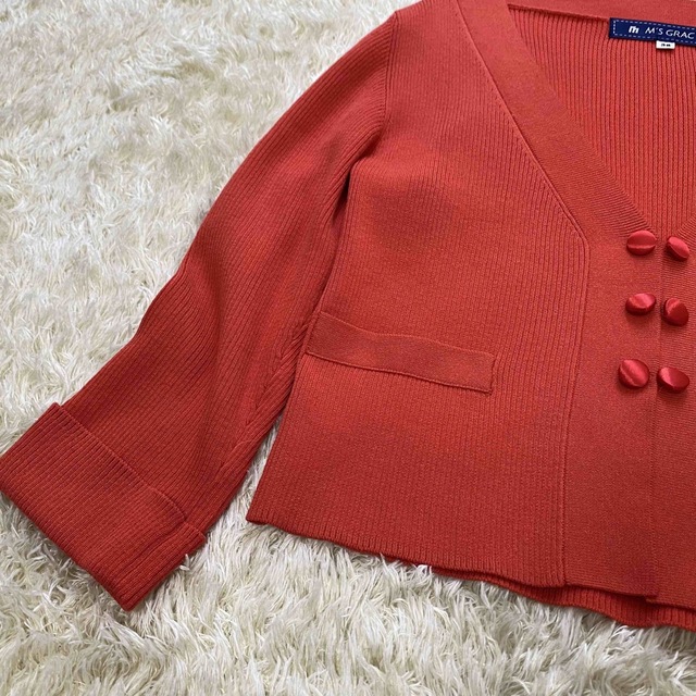 今期DM掲載品♡極美品 ルネ 透かし編みニットボレロ カーディガン