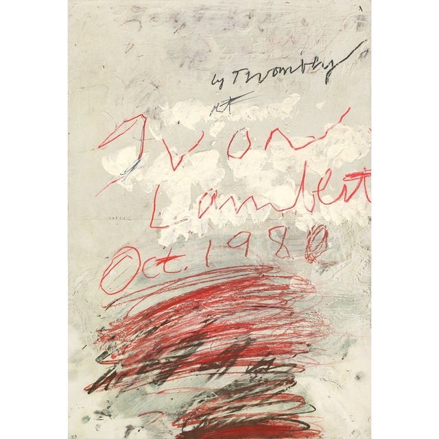 日本未入荷 Cy Twombly Print (1980)人気ポスター