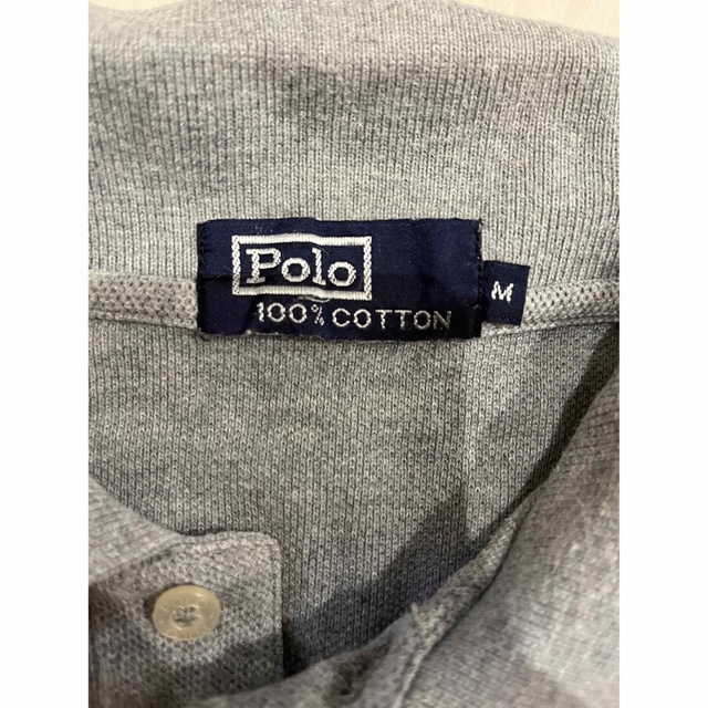 POLO RALPH LAUREN(ポロラルフローレン)のポロラルフローレル　ポロシャツ　グレー　サイズM コットン100% メンズのトップス(ポロシャツ)の商品写真