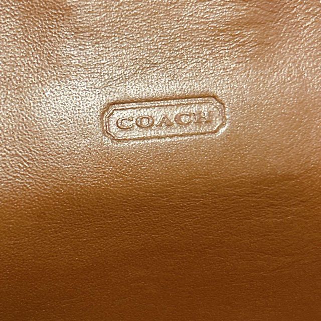 COACH - 美品 COACH コーチ ロゴ 長財布 コットン 革ベルト ブラウンの ...