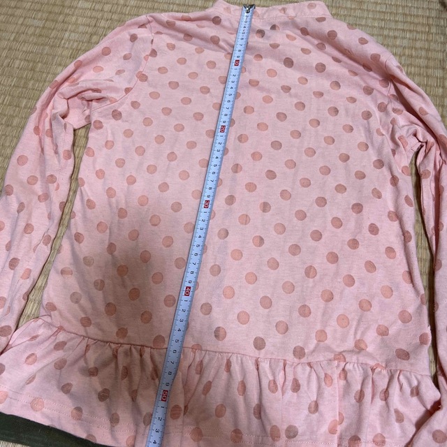 150   女の子　長袖　薄手　ジッパー キッズ/ベビー/マタニティのキッズ服女の子用(90cm~)(Tシャツ/カットソー)の商品写真