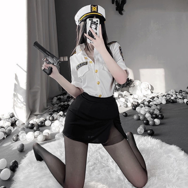 制服 婦人警官 ポリス コスプレ コスチューム ハロウィン プリ 通販