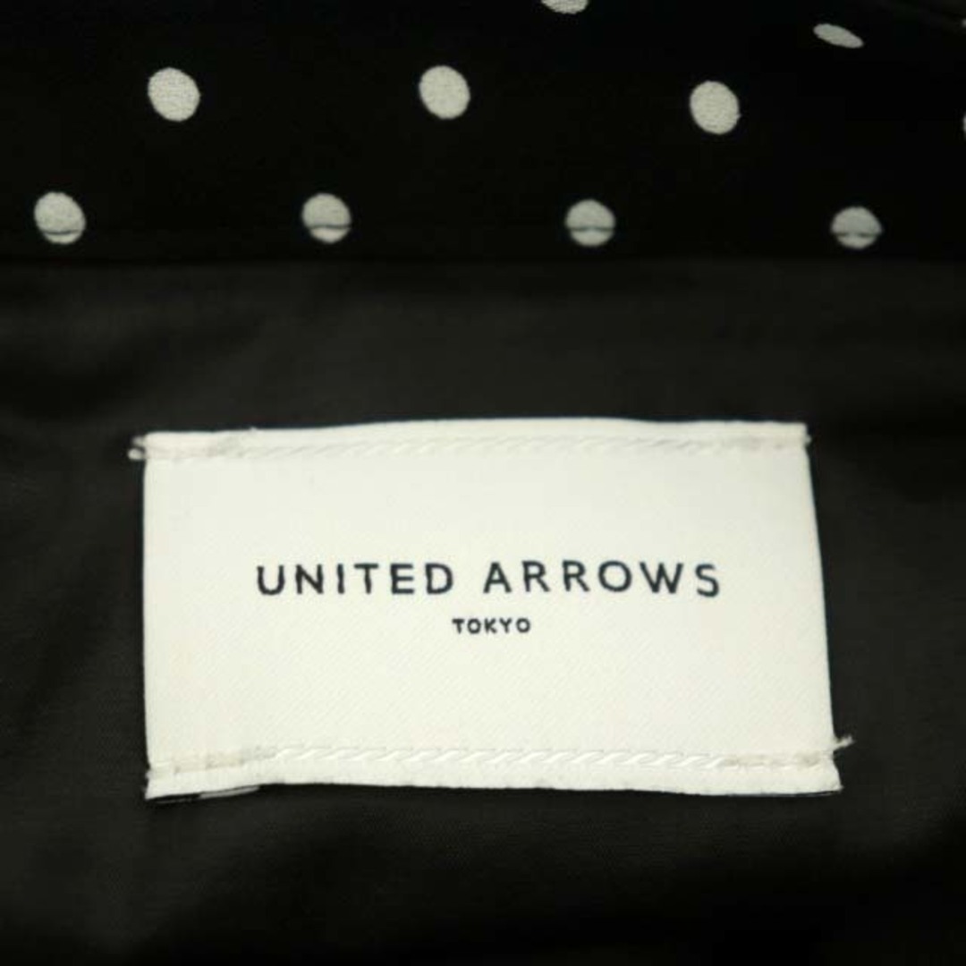 UNITED ARROWS(ユナイテッドアローズ)のユナイテッドアローズ ドットティアードマキシスカート ロング 38 黒 白 レディースのスカート(ロングスカート)の商品写真