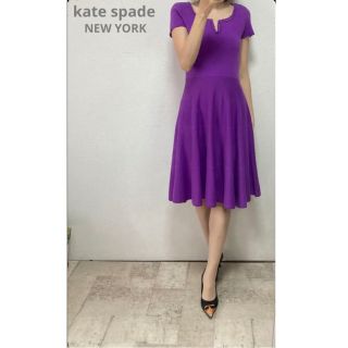 美品♪katespade☆ニット☆パープル☆ローラースケート☆XS