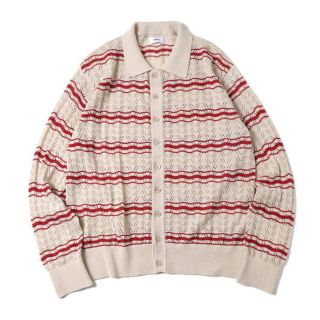 アレッジ(ALLEGE)のAllege Openwark Boder Cardigan(カーディガン)