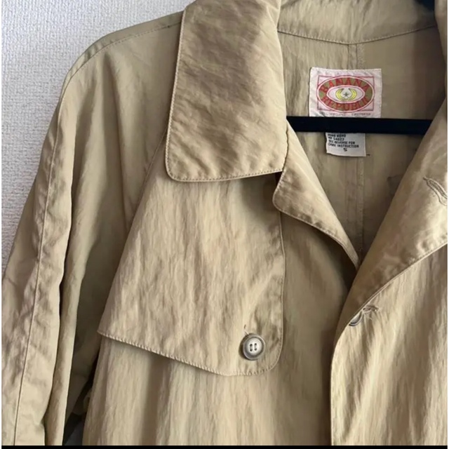 80s banana republic ナイロントレンチコート　OLDバナリパ