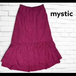 ミスティック(mystic)のmystic ミスティック フィッシュテールロングスカート レッド 赤 フリー(ロングスカート)