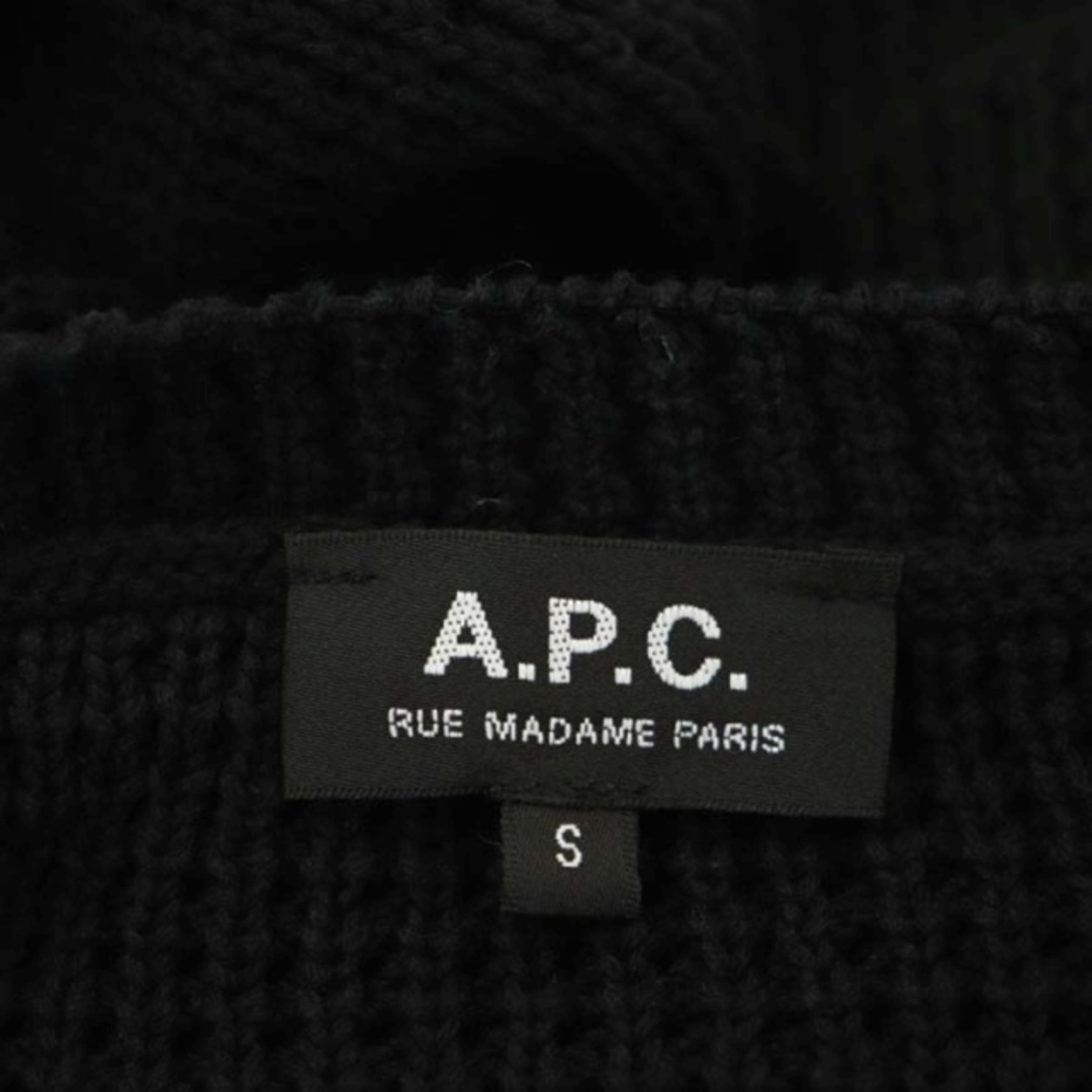 A.P.C(アーペーセー)のアーペーセー A.P.C. クルーネックニット セーター 長袖 S 黒 レディースのトップス(ニット/セーター)の商品写真