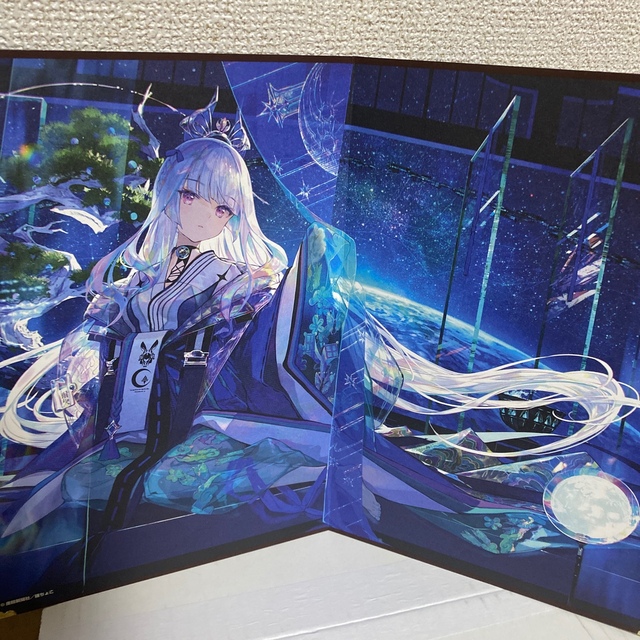 藤ちょこ 卓上屏風 原画 かぐやひめ -A D 3021-絵師100人展 お得に