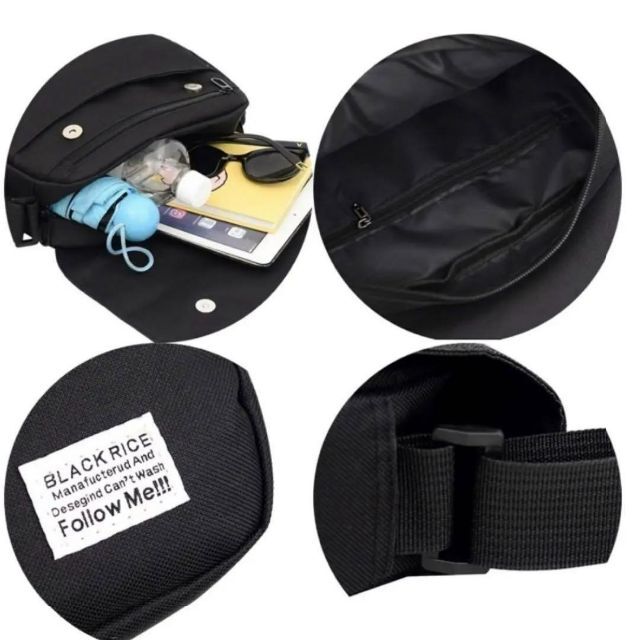 ショルダーバッグ  軽い 斜めがけ カジュアル  ブラック　メンズ　レディース メンズのバッグ(ショルダーバッグ)の商品写真
