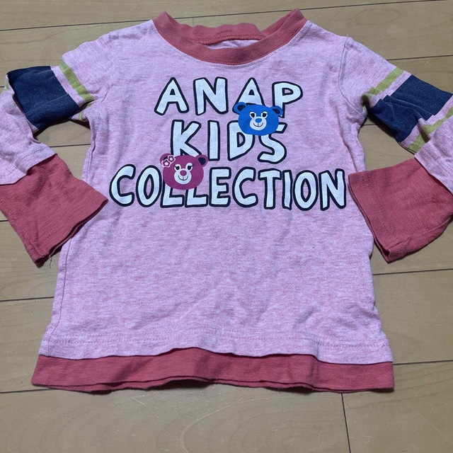 ANAP(アナップ)の女の子　アナップ　ANAP ロンT ピンク キッズ/ベビー/マタニティのキッズ服女の子用(90cm~)(Tシャツ/カットソー)の商品写真