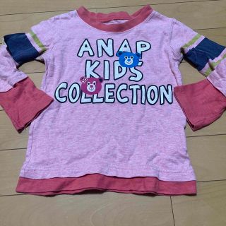 アナップ(ANAP)の女の子　アナップ　ANAP ロンT ピンク(Tシャツ/カットソー)