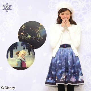 シークレットハニー(Secret Honey)のシークレットハニー ★ ディズニー アナと雪の女王 アレンデール 城 スカート(ひざ丈スカート)