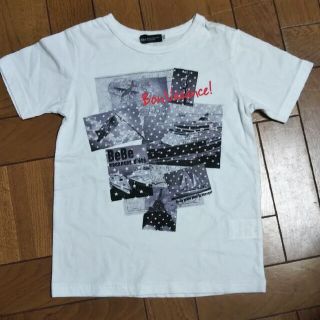 ベベ(BeBe)のべべ120cm 半袖Tシャツ ヴォヤージ 旅 かわいい 白(Tシャツ/カットソー)