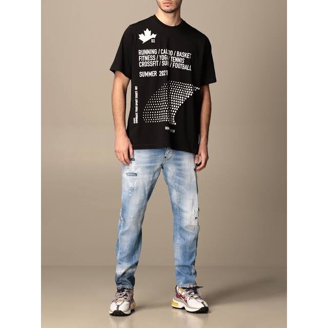 DSQUARED2 ディースクエアード Tシャツ 半袖 ブラック Mサイズ