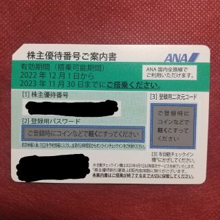 エーエヌエー(ゼンニッポンクウユ)(ANA(全日本空輸))のANA株主優待券(その他)