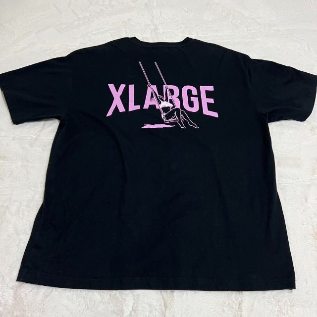 XLARGE(エクストララージ)の美品✨XLARGE エクストララージ XL ブラック 半袖 バックプリント メンズのトップス(Tシャツ/カットソー(半袖/袖なし))の商品写真