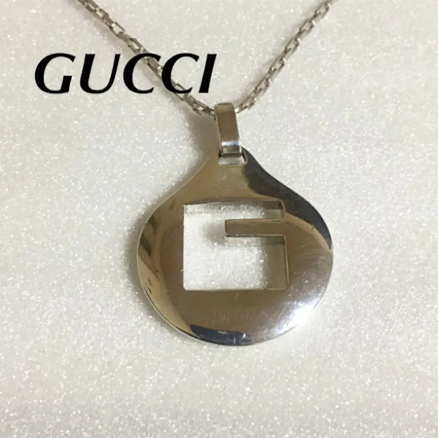 定番人気 GUCCI グッチ Gオーバル ペンダント ネックレストップ