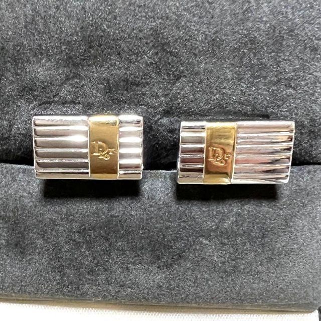 Christian Dior(クリスチャンディオール)のクリスチャンディオール　カフリンクス　シルバー×ゴールド　上品 メンズのファッション小物(カフリンクス)の商品写真