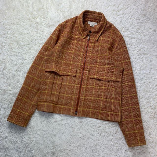 ☆セール dries van noten チェック シャツ ブルゾン 48 ウール ライカ