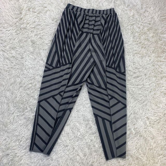 PLEATS PLEASE ランダム ストライプ コクーン パンツ A.poc-