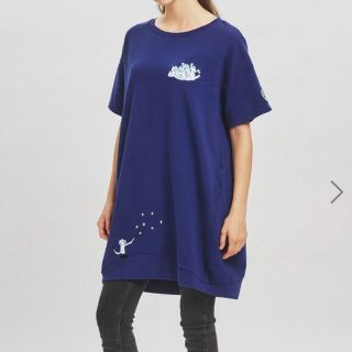 グラニフ(Design Tshirts Store graniph)の11ぴきのねことへんなねこ ｜ドロップショルダー半袖スウェットワンピース(ひざ丈ワンピース)