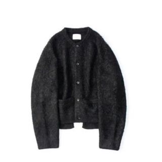 シュタイン(stein)のstein SUPER KID MOHAIR CARDIGAN BLACK(カーディガン)