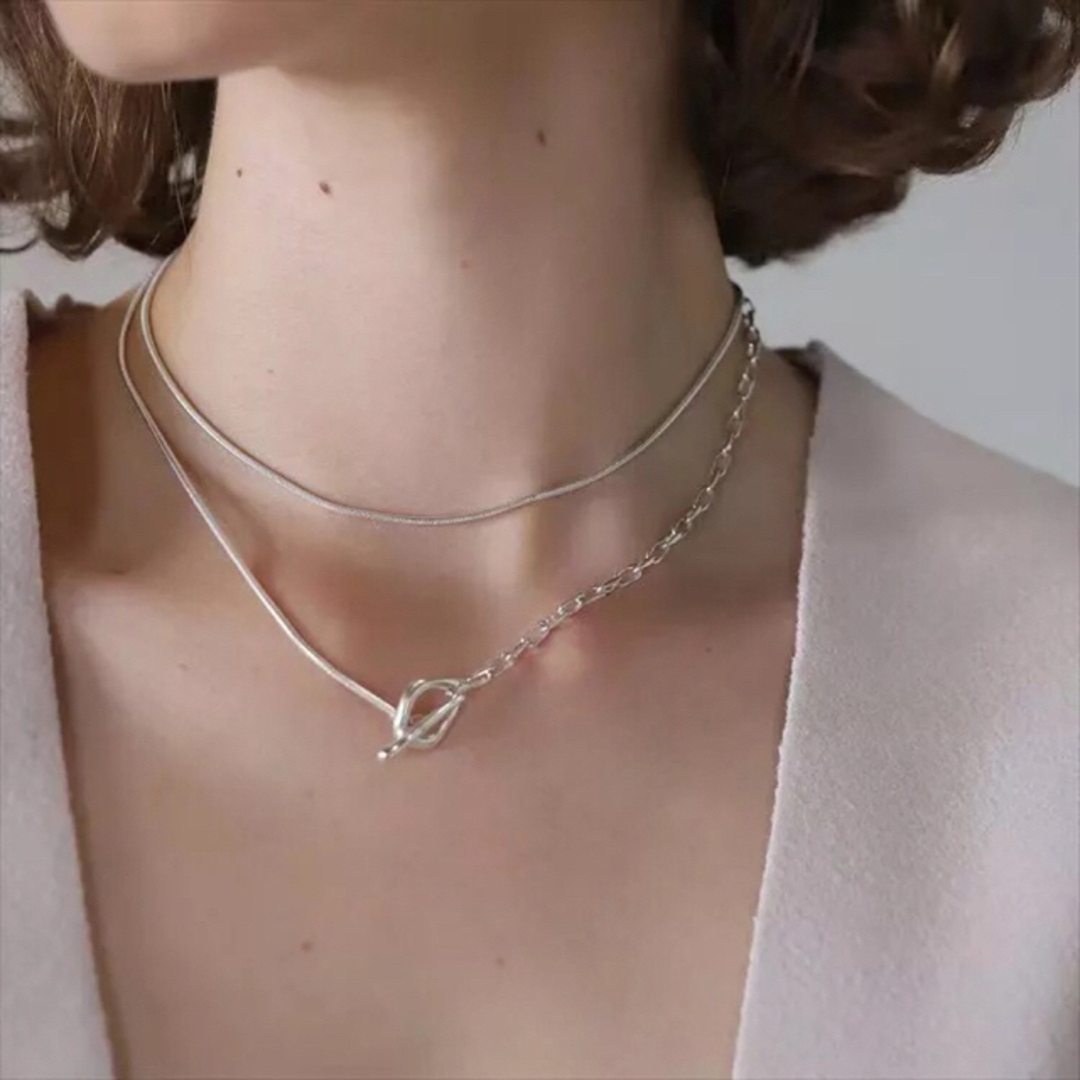 DEUXIEME CLASSE(ドゥーズィエムクラス)の【新品】three way necklace / silver レディースのアクセサリー(ネックレス)の商品写真