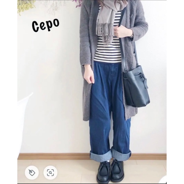 CEPO(セポ)のセポ Cepo ワイドデニム ライトブルー レディースのパンツ(デニム/ジーンズ)の商品写真