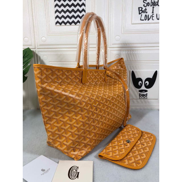 GOYARD ゴヤール サンルイ GM イエロー トート - トートバッグ