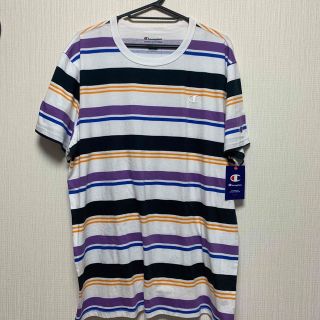 チャンピオン(Champion)の新品未使用タグ付き　チャンピオン　ボーダーTシャツ(Tシャツ/カットソー(半袖/袖なし))