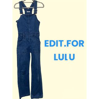 EDIT.FOR LULU - EDIT.FOR LULU/abcデニムオールインワン 36の通販 by