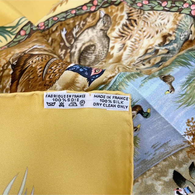 日本製 2ウェイ 美品 エルメス シルクスカーフ カレ90 四季 春コーデ