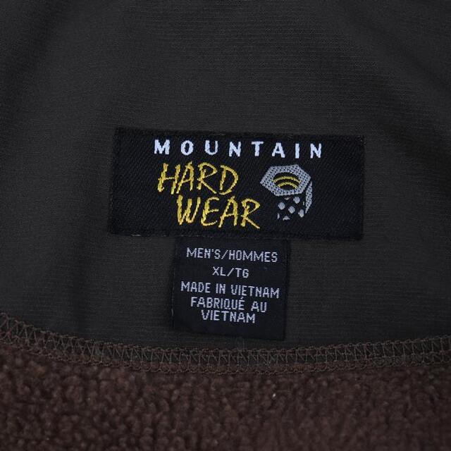 マウンテンハードウェア ポーラテック フリース ハーフジップジャケット アウター 登山 メンズ XLサイズ ブラウン MOUNTAIN HARDWEAR