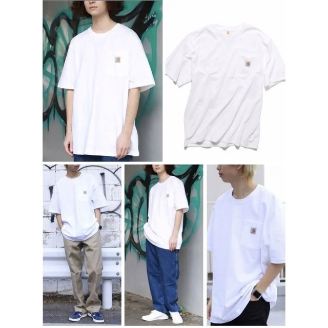 carhartt(カーハート)の【新品未使用品★ＸＬサイズ】カーハート★Tシャツ★ホワイト★半袖★White メンズのトップス(Tシャツ/カットソー(半袖/袖なし))の商品写真