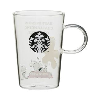 スターバックス(Starbucks)のスタバ グラスマグ PEANUTS Charlie Brown 355ml(ノベルティグッズ)