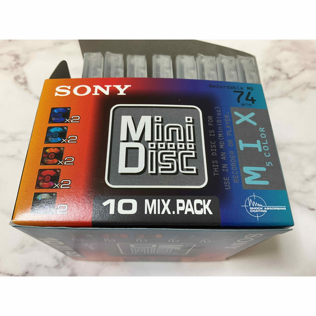 SONY(ソニー)の【未使用】SONY MD 録音用ミニディスク　74分　8枚 スマホ/家電/カメラのオーディオ機器(その他)の商品写真