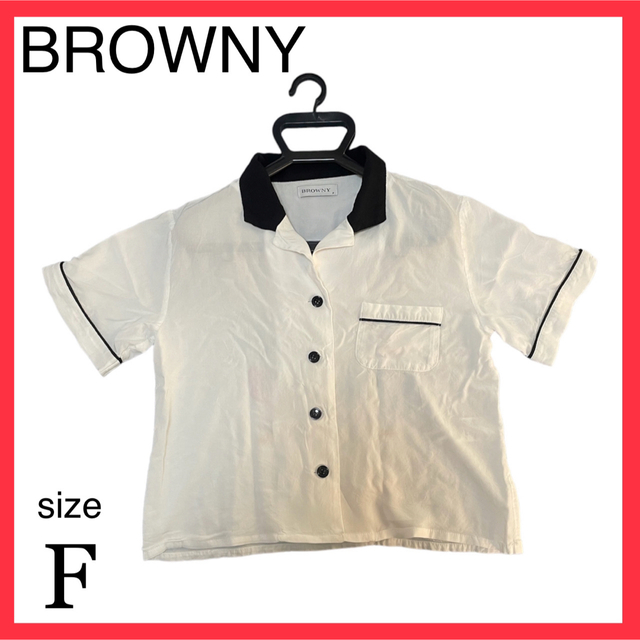 BROWNY(ブラウニー)のBROWNY ブラウニーのトップス　半袖 レディースのトップス(シャツ/ブラウス(半袖/袖なし))の商品写真