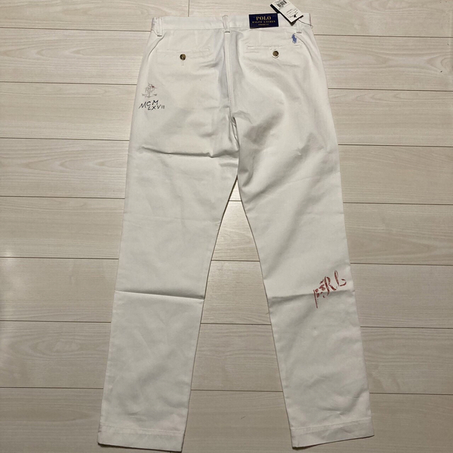 POLO RALPH LAUREN(ポロラルフローレン)の新品　POLO RALPHLAUREN チノパン　32/32 白　ラルフローレン メンズのパンツ(チノパン)の商品写真