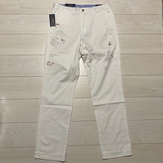 POLO RALPH LAUREN(ポロラルフローレン)の新品　POLO RALPHLAUREN チノパン　32/32 白　ラルフローレン メンズのパンツ(チノパン)の商品写真