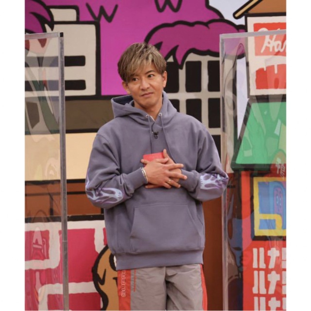 キムタク着 Flame Hooded Sweat Shirt 即日発送パーカー